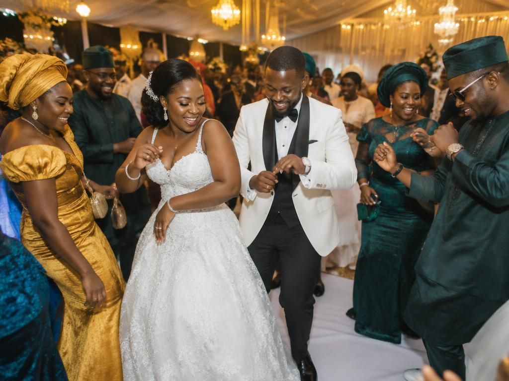 Illustrative weddings & celebrations scene